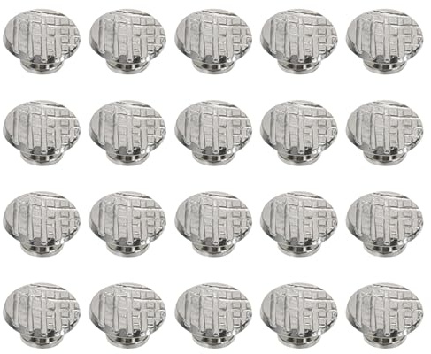 HOMSFOU 20 Stück kiefergerechte Zahnknöpfe für Linguale und Zahnärzte, Metalllegierung, Silber, Wandmontage, Modern, 0.3x0.3x0.2cm, Orthodontic Materials