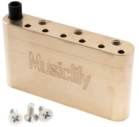 Musiclily Ultra 41mm Mässing Tremolo Block 52,5mm Strängavstånd för PRS SE Style Elgitarr Svajstall