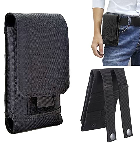 Universal Tactical Cell Phone Holsters Handytasche Gürtelhalter EDC Security Pack Carry Accessory Kit Waist Bag Case Kompatibel mit iPhone 12,12 Pro,11,11 Pro,13,13 Pro, XR X 6 7 8 Plus