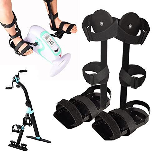 LARIAU Beinfeste Schutzausrüstung für Rehabilitationstrainingsgeräte, Rehabilitationsmaschine Bein-Knöchelbandage mit Klettverschluss, für Behinderte, Schlaganfall-Hemiplegie-Trainingsrad, 1 Paar
