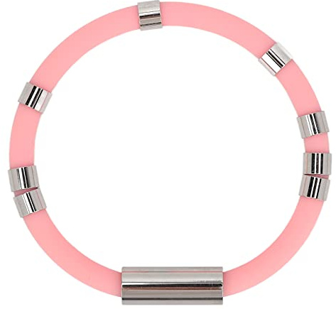 Antistatik-Armband 8 Ringe Rosa Wasserdicht Waschbar Antistatik-Handschlaufe Beseitigt Statisches Silikonarmband für Sport und Winter