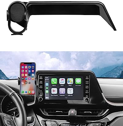 Autorder Soporte de teléfono Personalizado para Coche Toyota C-HR CHR 2019-2022, Accesorios para teléfono móvil, Pantalla de 8 Pulgadas, Soporte para teléfono Celular, Soporte de automóvil, Manos