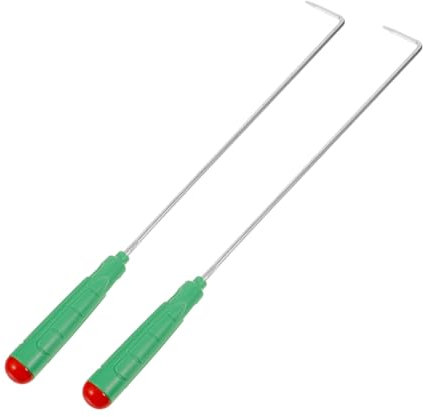 IMIKEYA 2stücke Schürhaken Aus Edelstahl Mit Langem Griff Für Kamin Und Feuerstelle Praktisches Werkzeug Für Outdoor-grillen Und Heimgebrauch