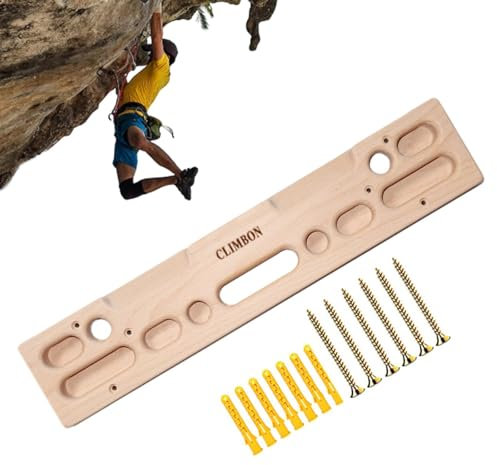 Holdes Hängebrett aus, Klettertrainings-Hangboard | Kletterfelsen-Fingerbrett für das Training,Hängendes Klettern für an der Tür montierte Trainingsstation Rock, Kletter-Klimmzugstange für das
