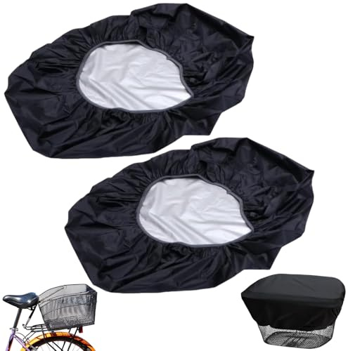 Housse de Pluie pour Paniers de Vélo,Housse Panier Vélo Imperméable,Housse de Panier Vélo,Couverture Housse de Pluie Panier pour Bicyclette,Housse Protection pour Panier de Vélo étanche