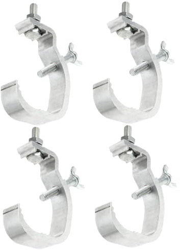 GAROZATION 4pcs Heavy Duty Stage Lighting Clamps Scaffold Clamp Truss Light Hooks for Moving Head Beam Spot Led Lights