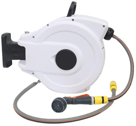 Avvolgitubo per acqua - Avvolgitubo da giardino, Avvolgitubo retrattile | Avvolgitubo per acqua con riavvolgimento automatico, Attrezzatura per autolavaggio, Tubo esterno retrattile per carichi pesant