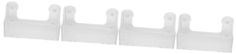 Cabilock 4 Piezas Portavasos para Bebidas Puede Estante Estantes Flotantes De Pared Nevera Porta Bebidas Apilador De Latas De Nevera Botellero Nevera Titular De Ventosa Acrílico Transparent