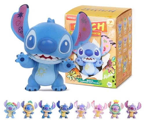 MINISO Stitch Sammelfiguren, Coole Transformation Serie Stitch Blind Box Figur, Lilo und Stitch Spielzeug Actionfiguren, Stitch Kunstspielzeug Zufällige, Stitch Geburtstag Geschenk für Jungen Mädchen