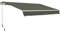 Outsunny Toldo Manual Retráctil para Balcón 350x250 cm Toldo Enrollable Exterior con Manivela Manual de Metal Impermeable y Anti-UV para Jardín Terraza Patio Ventanas Gris