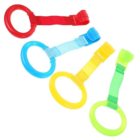 HAPINARY 8stücke Bunte Babybett Haltegriffe Mit Runden Kanten Sicherer Lauflernhilfe Für Praktische Aufstehhilfe Als Bettzubehör Einfache Montage Ohne Werkzeug