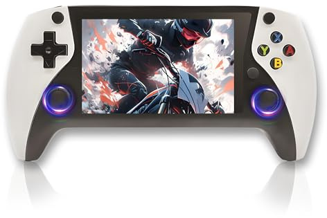 R50s Portable Retro Game Handheld Console with built in 20000/25000+ Games,4.0-inch IPS Display,64/128G,20+Emulators,3000mAh Battery,Open Source E System (64G,white)