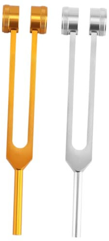Toddmomy 2 Pièces diapasons diapason outil multifonction fourchette d'oreille pratique fourche auriculaire fourchettes kit de fourche d'oreille réglage alliage d'aluminium