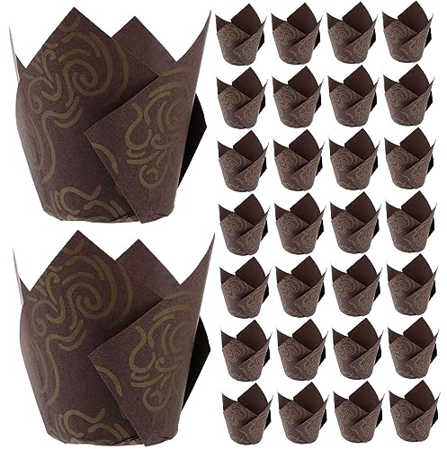 VALICLUD 250pièces Caissettes à Cupcakes Tulipes Caissettes à Muffins Papier Pour Cuisson