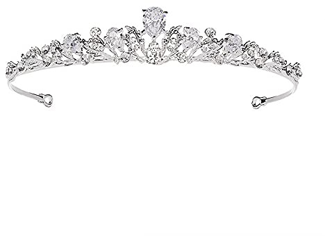 Diamond Fashion Zircon Bridal Silver Crystal Wedding Crown Hair Accessories Women Birthday Party Rhinestones