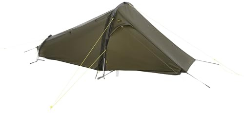 Tatonka Kyrkja LT 1-Person Zelt - Wasserdichtes, sehr leichtes Tunnelzelt mit kleinem Packmaß, Seiteneingang und Apsis (270 x 125 x 90 cm)