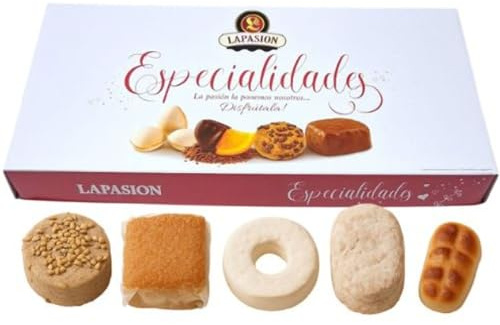 CAJA SURTIDA DE ESPECIALIDADES NAVIDEÑAS SIN AZÚCARES AÑADIDOS | LaPasion DISFRUTA DEL AUTÉNTICO SABOR DE LA NAVIDAD SIN AZÚCARES AÑADIDOS | 1 KG