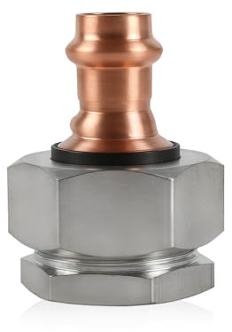 1 raccord de presse diélectrique femelle GUOFIS en cuivre, 1,9 cm P x 1,9 cm FPT pour connexion de plomberie