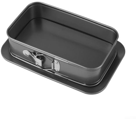 Moule à gâteau carré avec fond amovible en acier au carbone pour une cuisson uniforme et un démoulage sans effort des gâteaux délicats (S)