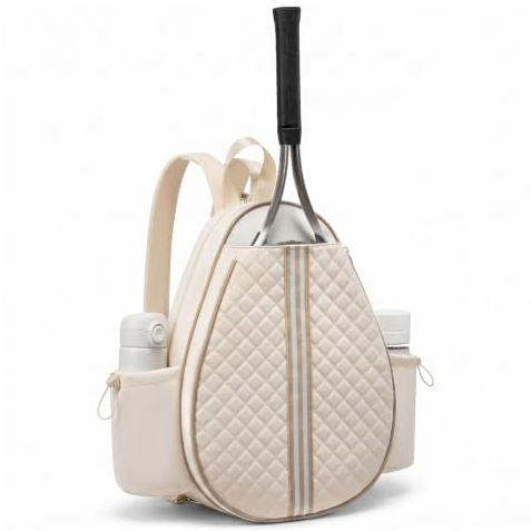 Tennisryggsäck, tennisryggsäck tennisväska, unisex tennisväskor för kvinnor män, vattentät tennisryggsäck för tennisracket padel tennis badminton väska sport pickleball väska (svart)