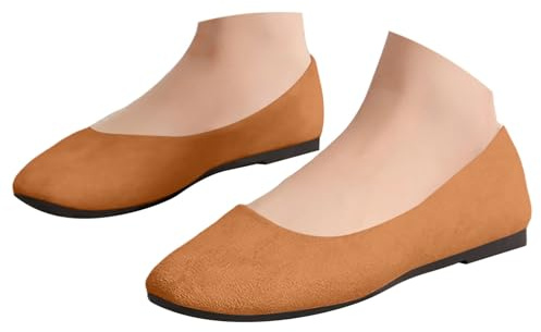 Scarpe piatte da donna chic - Ballerina da donna confortevole ortopedica sneakers casual sneakers punta quadrata scarpa slip on Ballerine Elegant Mocassini da passeggio da basket senza lacci Sneaker
