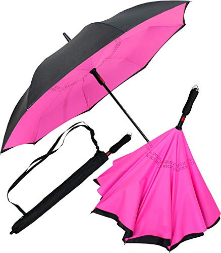 iX-brella Umgekehrter Regenschirm mit automatischer Öffnung auf der Rückseite
