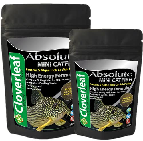 Cloverleaf Absolute 42% High Protein Sinking Mini Catfish Pellet Food 150g