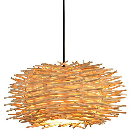 Moderne Chinesische Kuppelleuchte Handgemachte Deckenleuchte Kronleuchter Restaurant Bartheke Bauernhaus Schlafzimmer Arbeitszimmer Wohnzimmer Stroh Rattan Gartenlampe Deckenlampe Nachttischlampe Bamb