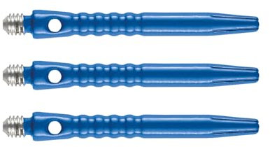 RED DRAGON Hip-Grip Mittelblaue Dartschäfte aus Aluminium (Schaft) - 2 Sätze pro Packung (insgesamt 6 Stiele)