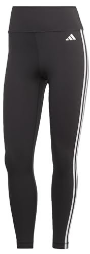 adidas Damen Train Essentials 3-Stripes High-Waisted 7/8 Leggings, Black, XL