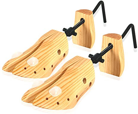 ZENO Womens Shoe Stretchers (Pair) | Premium Pine Wood Shoe Tree for All Shoe Types | Size 3-6