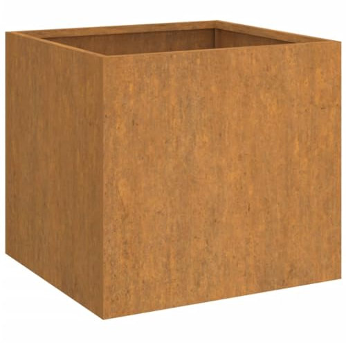 vidaXL Jardinera de Acero corten 32x30x29 cm, Maceta, arriate Elevado, Soporte para macetas, macetero, bancal Elevado, Soporte para Plantas