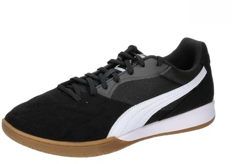 PUMA Unisex King Top It fotbollssko, Puma svart Puma vit Puma guld, 42.5 EU