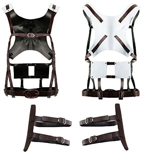 nezababy Anime Cosplay Aot Umhang Harness Umfrage Corps Gürtel Leder Kostüm Recon Hookshot PU Riemen Sets Cartoon Figuren Halloween Cape Zubehör