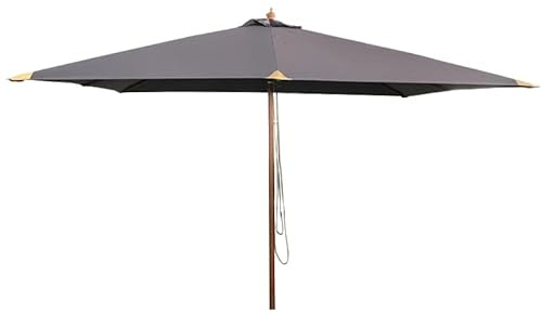 Gecko Jardin Parasol Droit Gris 3x3 m Pegasia