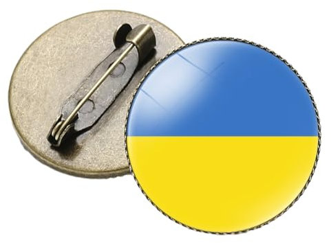 1 X Anstecknadel Mit Ukraine-Flagge,Anstecknadel Mit Ukraine-Flagge,Souvenir,Nationale Neuheit,Accessoire,Hemd,Krawatte,Rucksäcke,Dekoration Für Damen Und Herren,Patriotischer Charme,Modeschmuc