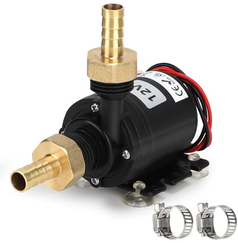 SWAWIS Wasserpumpe Brushless DC 12V 800L/H Tauchpumpe Pumpe Wasser Tauchwasserpumpe Teichpumpe Umwälzpumpe Keramik Pumpenkern Stumm für Brunnenpool Wasserzirkulationssystem