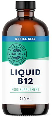 Vimergy Vitamin B 12 – 240 ml – Vegane B12 Tropfen – Natürlich Süßer Geschmack – Kein Raffinierter Zucker – B12 Glutenfrei Nicht Gentechnisch Verändert für Keto/Paleo Geeignet
