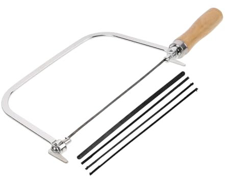 WHAMVOX 1satz Holzgriff Laubsäge Mit Ersatzklingen Mini-sägemodell Für Holzarbeiten Und -projekte Für Und Anfänger Leicht Zu Bedienen
