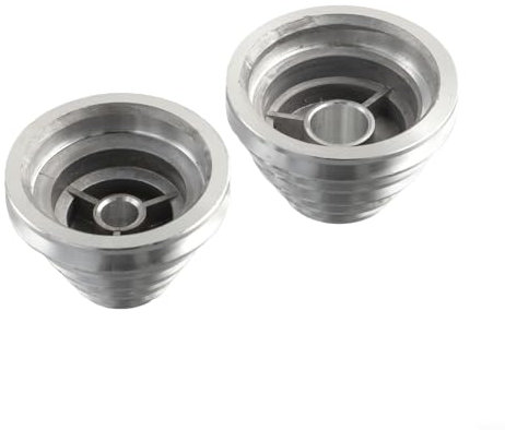 Eawfgtuw Aluminium Riemenscheibe Pagode, 14 mm, 22 mm, 5-stufiges Getrieberad, für Tischbohrmaschine, V-Antrieb, 2er Set