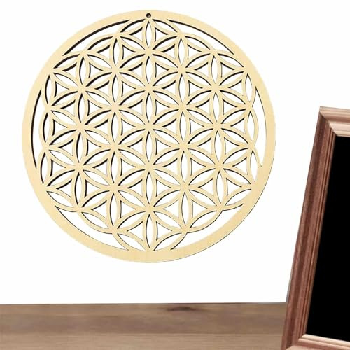 Arte de pared de geometría sagrada | Cubo de Metatrón, flor de la vida y diseños | Arte de pared de madera de geometría sagrada | Madera cortada o metal | Colgante de pared geométrico para paz y