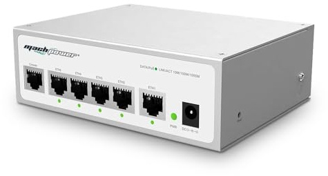 Mach Power Gateway Controller AC Fino a 64 Access Point, 100 Utenti, 4 Porte Poe, IPv6, Firewall, VLAN, Cloud Management (WL-ACHGW5POE-088)