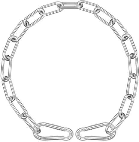 Gate Chain for Outdoor Fence 1 Pcs, 304 Stainless Steel Gate Chains Lock for Garden, Yard, and Farm Use, Heavy Duty Hanging Chains, Silver
