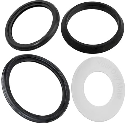 Heberglocke-, Bassin-, Spülrohr- und Abflussbogen Dichtungsset – 4 Pack, kompatibel mit GEBERIT 244.244.00.1 241.868.00.1 362.771.00.1 387.282.00.1