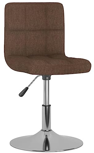 Frdhee Sillas comedor silla de visitante,Silla de comedor giratoria marrón tela,Silla de comedor para comedor sala de estar