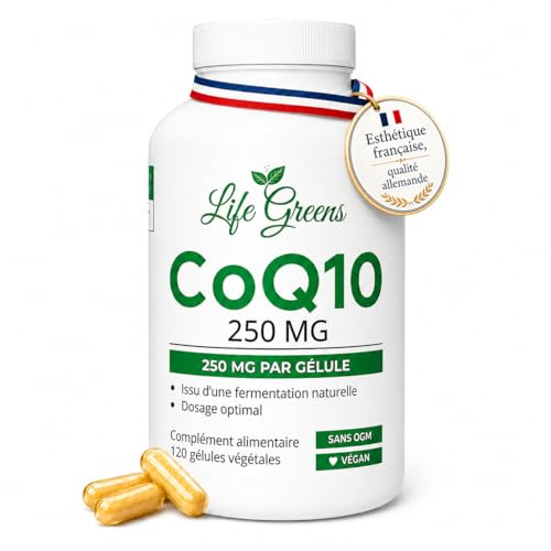Coenzym Q10 250 mg hochdosiert – 120 vegane Kapseln (4-Monats-Vorrat) – Natürlich fermentiertes CoQ10 Ubiquinol – Ohne Gentechnik & unnötige Zusätze