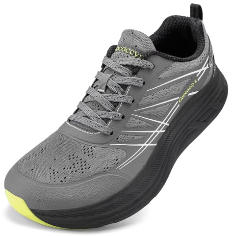 Geococcyx Zapatillas Running Hombre Puntera Ancha 39-46 EU | Zapatos de Deportivas, Correr, Transpirables, Amortiguación, Sneaker