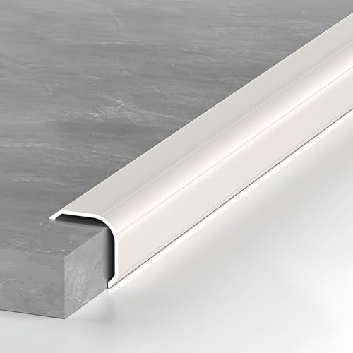 Coayuou Bande De Rive 90cm* 3 Pièces Baguette D'angle Mur Profile Aluminium Carrelage Anti-Dégâts Et Anti-Impact, Installation Rapide Et Facile Pour Protéger Vos Coins De Murs(Style 2,30mm)