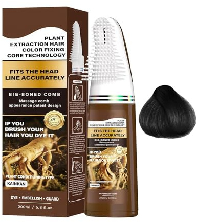 Tinte Para El Cabello Con Peine - Color De Cobertura Con Aplicador Para La Raíz - Tinte Instantáneo - Para Mujeres Hombres Hogar Salón Viajes Disfraces Cosplay Actuaciones Escénicas