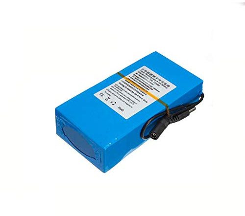 Eleoption 122000 - Batería de alta calidad, CC, 12 V, potente: 20000 mAh, iones de litio, recargable, para cámara de vigilancia con transmisor inalámbrico